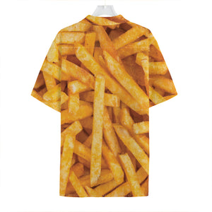 French Fries Print Hawaiian Shirt