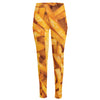 French Fries Print High-Waisted Pocket Leggings