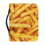 French Fries Print Leather Bible Cover