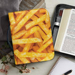 French Fries Print Leather Bible Cover