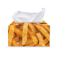 French Fries Print Leather Tissue Box Cover