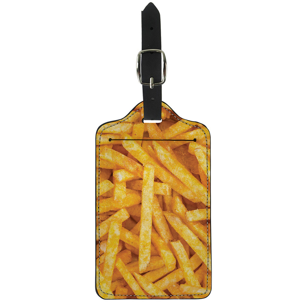 French Fries Print Luggage Tag