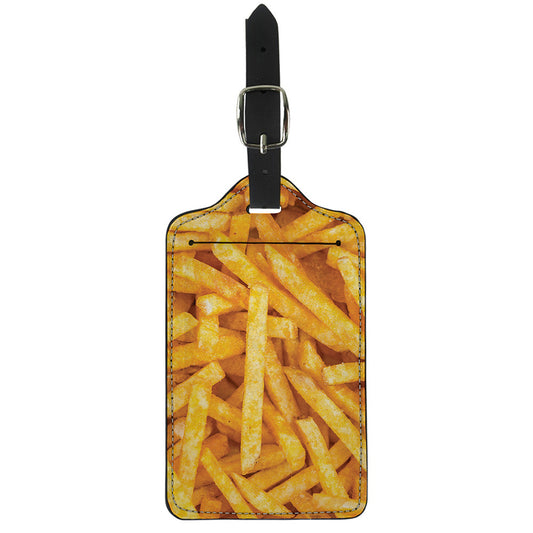 French Fries Print Luggage Tag