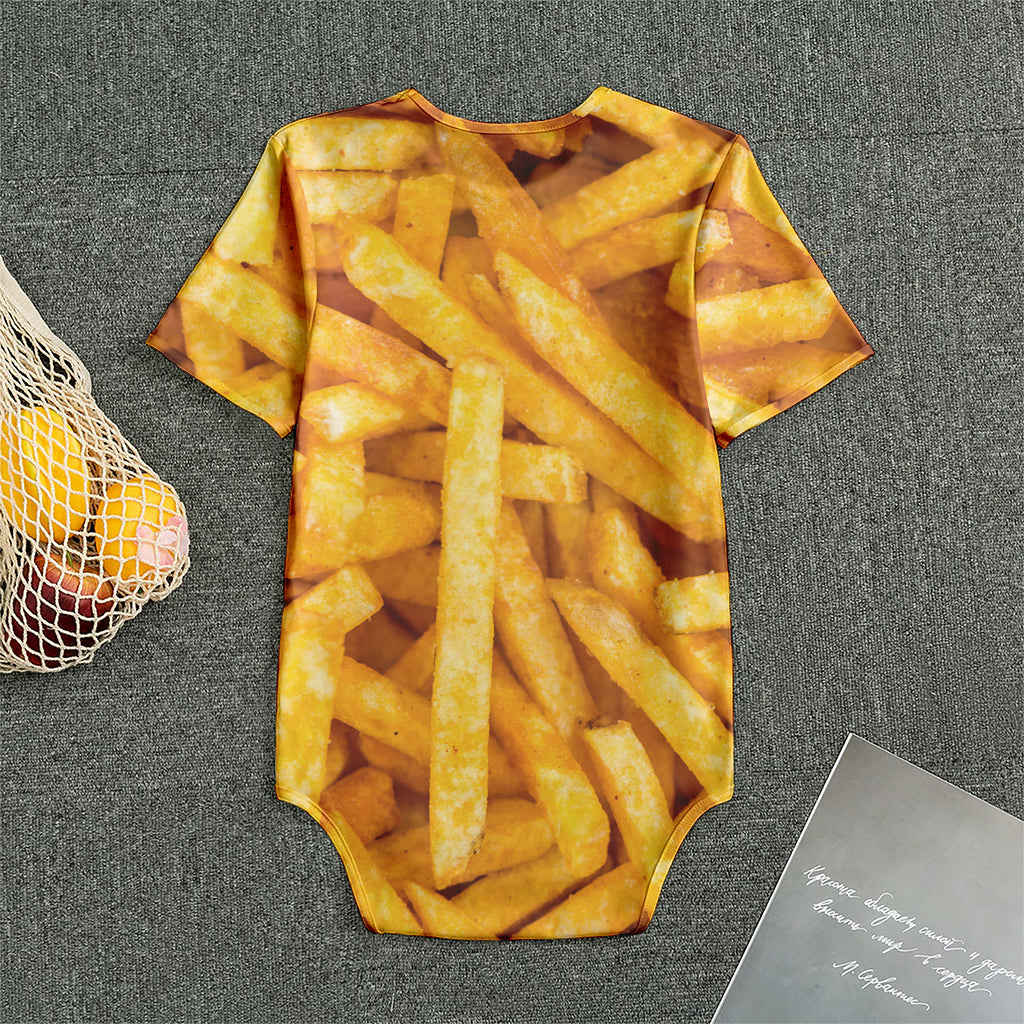 French Fries Print Men's Bodysuit