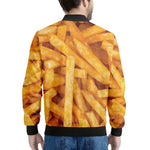 French Fries Print Men's Bomber Jacket