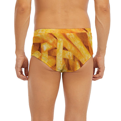 French Fries Print Men's Briefs