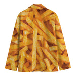 French Fries Print Men's Cotton Blazer