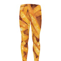 French Fries Print Men's Leggings