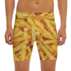 French Fries Print Men's Long Boxer Briefs