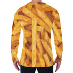 French Fries Print Men's Long Sleeve T-Shirt