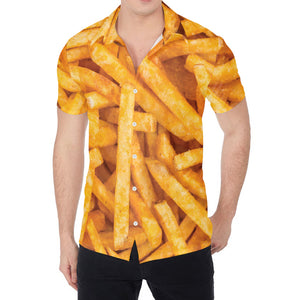 French Fries Print Men's Shirt