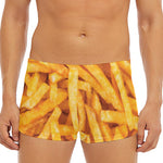 French Fries Print Men's Short Boxer Briefs