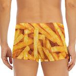 French Fries Print Men's Short Boxer Briefs