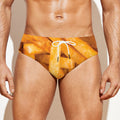 French Fries Print Men's Swim Briefs