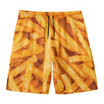 French Fries Print Men's Swim Trunks