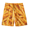 French Fries Print Men's Swim Trunks