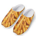 French Fries Print Mesh Casual Shoes