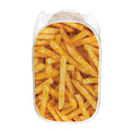 French Fries Print Mesh Laundry Hamper