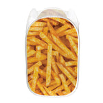 French Fries Print Mesh Laundry Hamper
