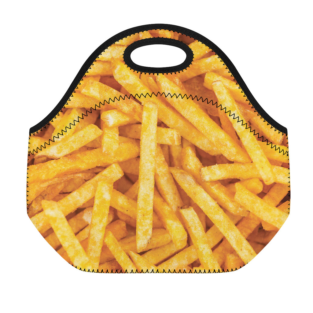 French Fries Print Neoprene Lunch Bag