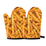 French Fries Print Oven Mitts