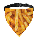 French Fries Print Over The Collar Dog Bandana