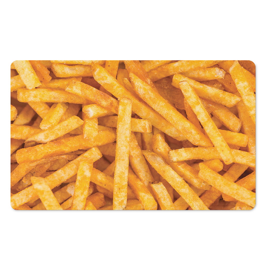 French Fries Print Polyester Doormat