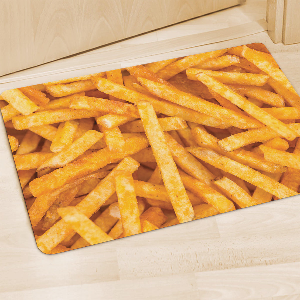 French Fries Print Polyester Doormat