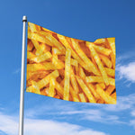 French Fries Print Polyester Flag