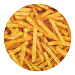 French Fries Print Round Blanket