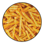 French Fries Print Round Floor Mat