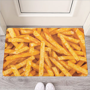 French Fries Print Rubber Doormat