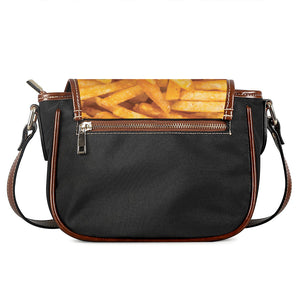 French Fries Print Saddle Bag