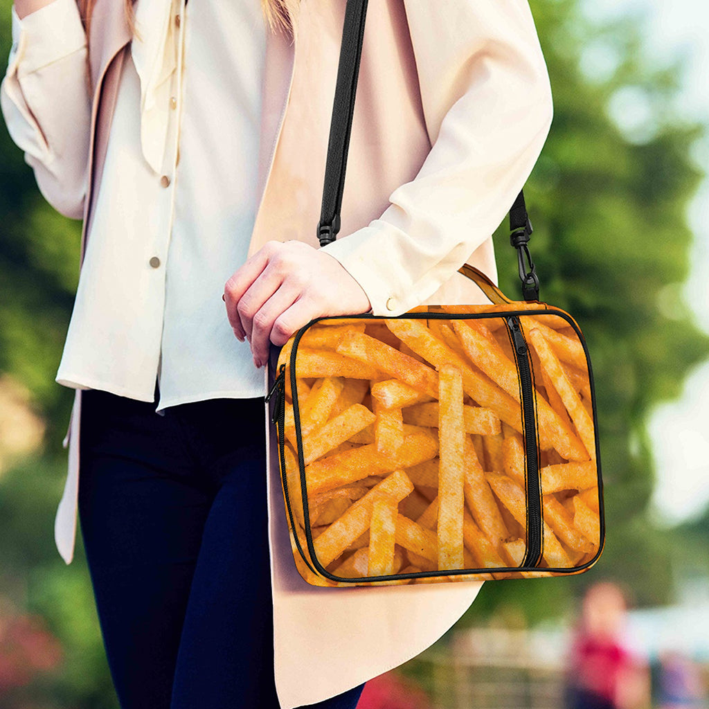 French Fries Print Shoulder Strap Bible Bag