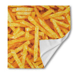 French Fries Print Silk Bandana