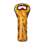 French Fries Print Single Neoprene Wine Tote