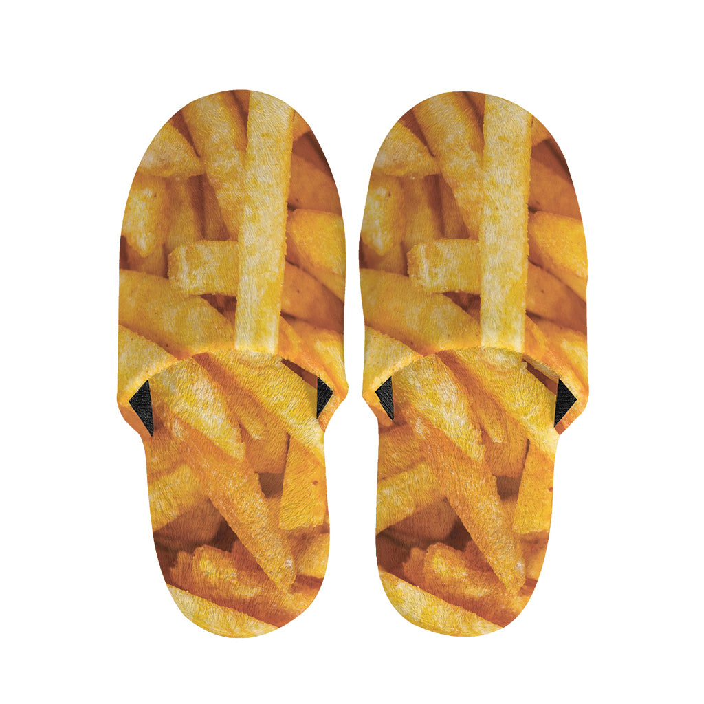 French Fries Print Slippers