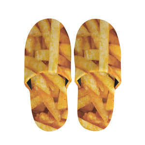 French Fries Print Slippers