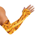 French Fries Print Sun Protection Arm Sleeves