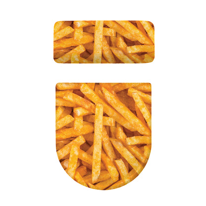 French Fries Print Toilet Lid And Tank Cover Set