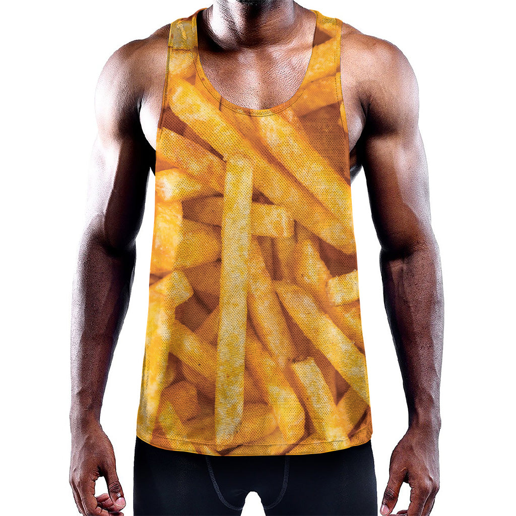 French Fries Print Training Tank Top