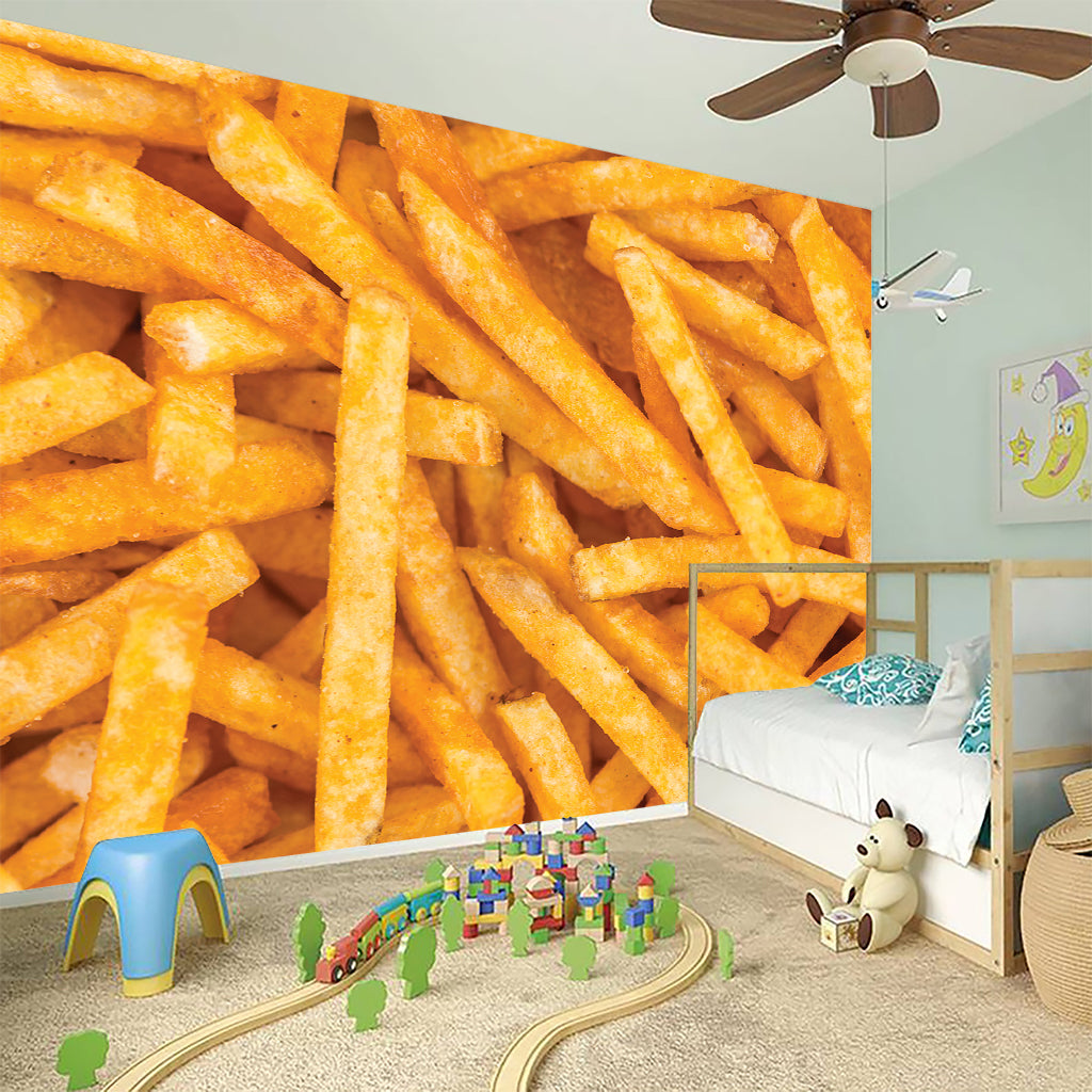 French Fries Print Wall Sticker