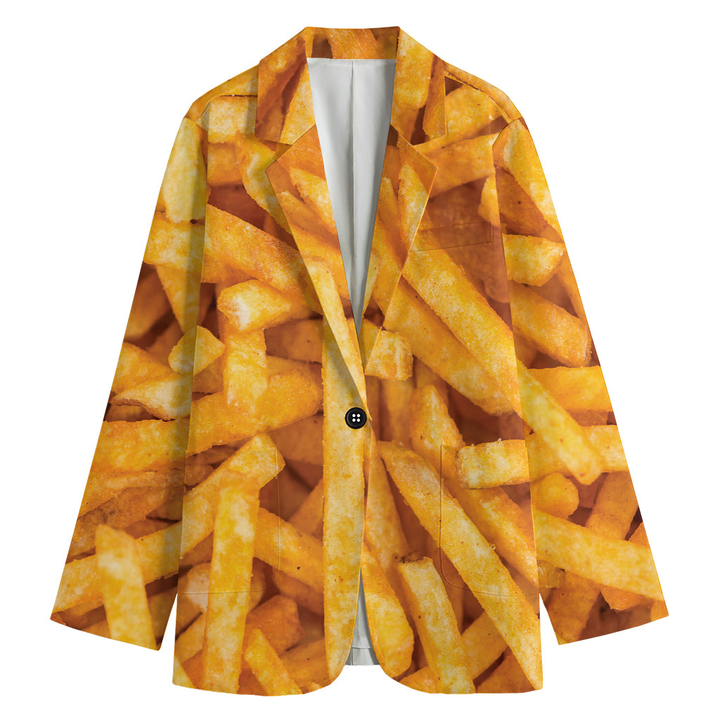 French Fries Print Women's Blazer