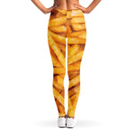 French Fries Print Women's Leggings