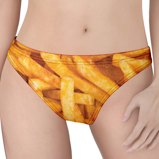 French Fries Print Women's Thong