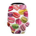 French Macaron Pattern Print Baby Seat Cover