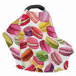 French Macaron Pattern Print Baby Seat Cover