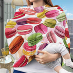 French Macaron Pattern Print Baby Seat Cover