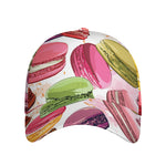 French Macaron Pattern Print Baseball Cap