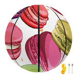 French Macaron Pattern Print Basketball